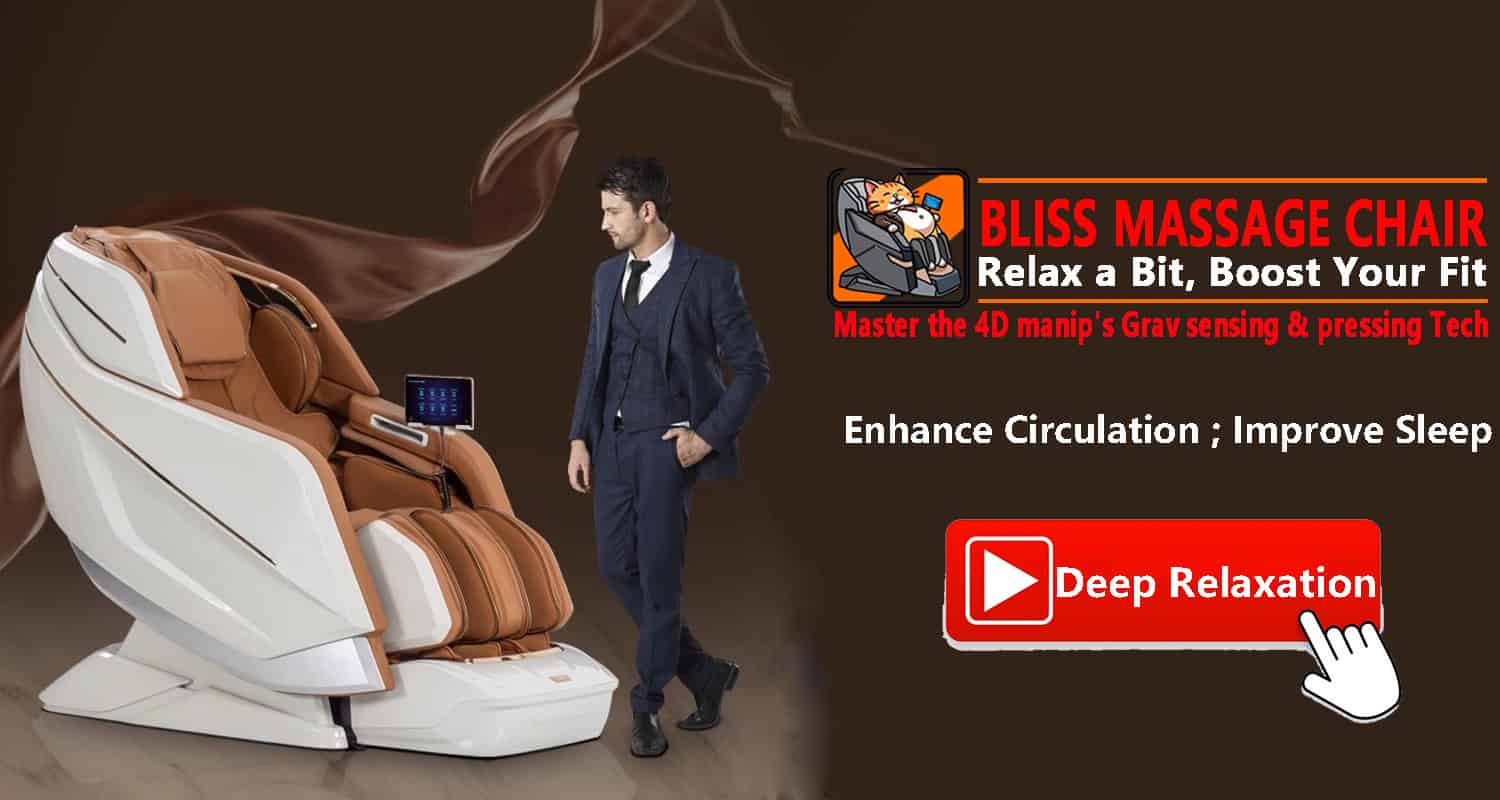 Load video: Experience the ultimate relaxation with Bliss Massage Chair – a premium leg and full-body massager designed for deep tissue relief. Featuring multiple intensity settings, soothing heat therapy, and an ergonomic design, it helps relieve muscle tension, improve circulation, and enhance overall wellness. Watch this video to see how Bliss Massage Chair transforms your comfort and relaxation!