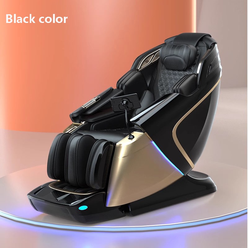 Bliss Massage Chair in black, with automotive paint finish and built-in wireless charging