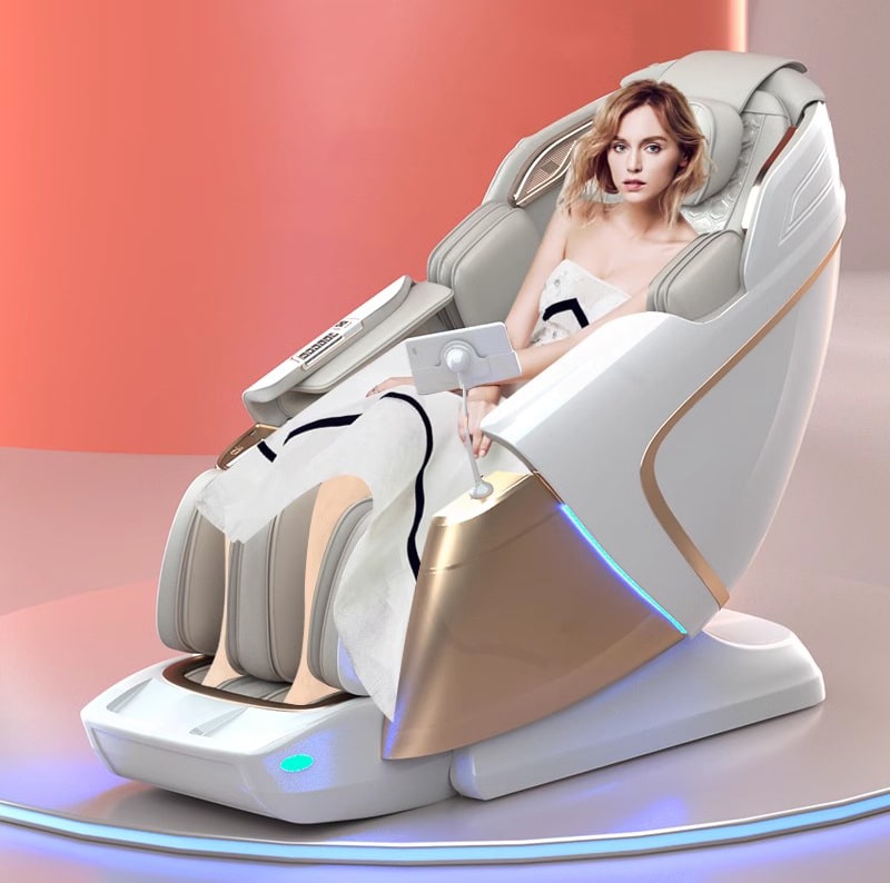 Bliss Massage Chair designed for women, offering gentle massage modes and stylish aesthetics