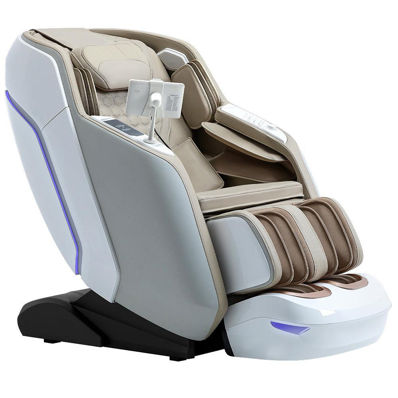 Side view of Bliss Massage Chair in gray, offering a sleek and elegant look suitable for any home decor style.