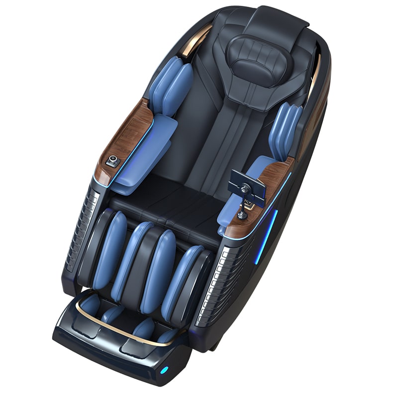 Top view of Bliss Massage Chair, highlighting the ergonomic headrest and shoulder massage area